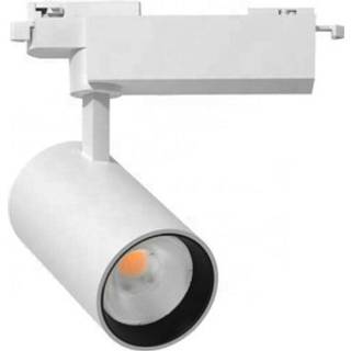 LEDlife 28W hvid skinnespot - 175 lm/W, RA 90, 38 grader, 1-faset - Dæmpbar : Ikke dæmpbar, Farve på hus : Hvid, Kulør : Varm, Spredning : 38°