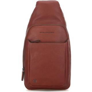 Piquadro Black Square Sling taske tobak