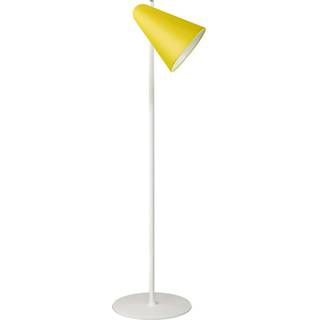 Capelo standerlampe H1250 A3 Gul RAL 1018 hvid bas