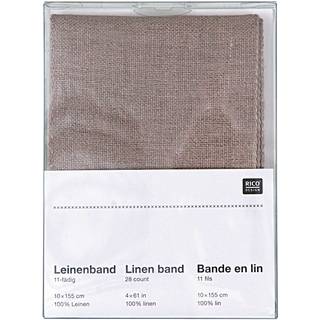 Leinenband natur 11-fädig 10x155cm - Natur
