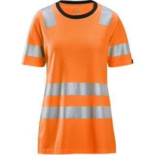 Snickers 2537 high-vis, dame t-shirt, klasse2 orange S