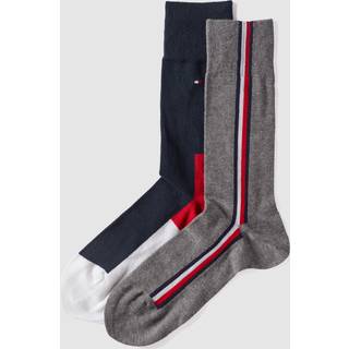 Tommy Hilfiger 2-Pack Iconic Dress Socks - Navy - Grey