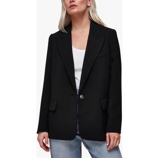 Whistles Whistles Black Petite Boyfriend Crepe Blazer