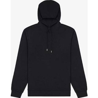 Reiss Reiss Black Fabien Interlock Jersey Drawstring Hoodie