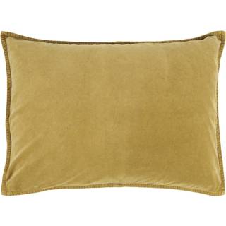 Velour Pude - Mustard (03) - 50x70cm