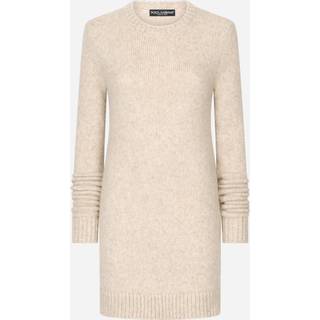 Dolce&Gabbana Ribbed-knit wool-blend sweater dress - beige - XL