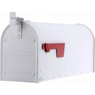 Arkitektoniske postkasser Admiral Aluminium Post Mount Mailbox Kompatibilitetskode En ADM11WAM struktureret hvid medium kapacitet