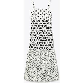 Tory Burch Printed cotton-blend midi dress - multicoloured - XL