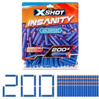 Insanity 200 Dart genopfyldningspakke fra ZURU, kompatibel med XShot og andre mærker, Blaster udendørs legetøj