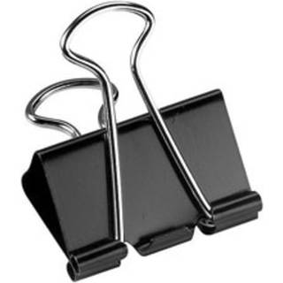 Office Depot Brand (R) Binder Clips Medium 1 1/4in. Bred 5/8in. Kapacitet sort pakke med 24 OD77837