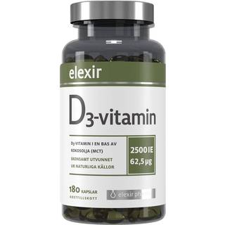 D3-vitamin 2500 IE, 180 kapsler