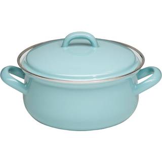 Riess Classic Nature Green Kasserolle 16 cm / 1,0 L - Emaille - Grün