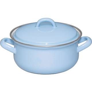 Riess Classic Nature Blue Kasserolle 16 cm / 1,0 L - Emaille - Blau