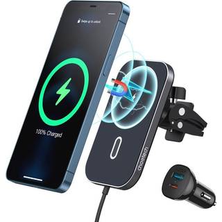 Tech-Protect MM15W-V1 bilholder med MagSafe 15W trådløs oplader – sort
