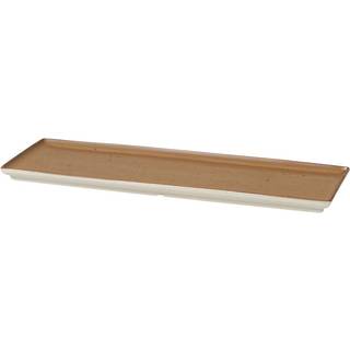 Broste Copenhagen Eli tallerken 12x34 cm Caramel brown