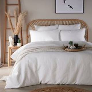 Vantona Vantona White Luna Matalesse Duvet Cover and Pillowcase Set