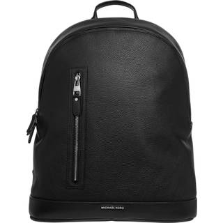 MK Hudson Slim Pebbled Leather Backpack - Black - Michael Kors - ONE SIZE