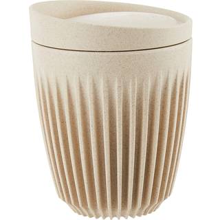 HuskeeCup Kop Natur 235 ML (1 Stk) inkl. låg - Produceret af kaffebær