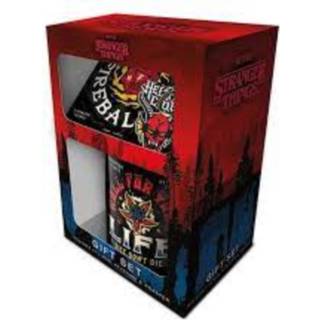 Stranger Things Mug, Coaster and Keychain Set Hellfire