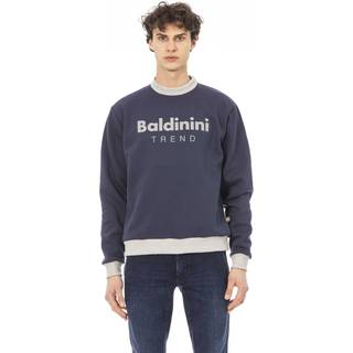 Baldinini Trend Blue Cotton Men Sweater