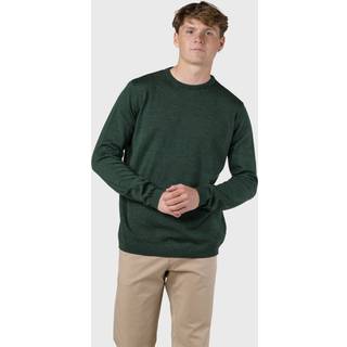 Klitmøller Collective - Mens basic merino knit - Moss Green - XXL