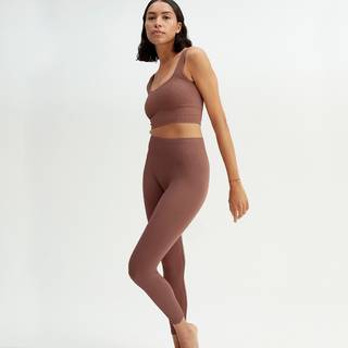 Pierre Robert Træningstights Ribbet Cognac str XS/S