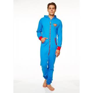 Groovy UK - Superman DC Comics - Jumpsuit - Blue Logo - Adult