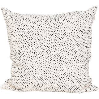 A World Of Craft Fleck Pudebetræk 50x50cm /hvid - Pyntepuder & Betræk Bomuld Sort - 1002877-BA