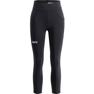 Swix Women's Pace High Waist Cropped Tights Black, L