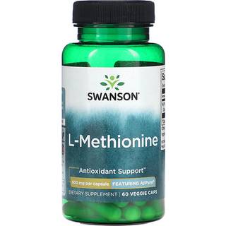 SWANSON AjiPure L-methionin 500 mg 60 kapsler