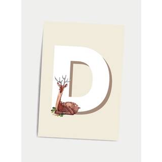 Børneplakat med bogstav D
