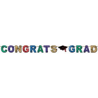 Glitzender Congrats Grad Banner