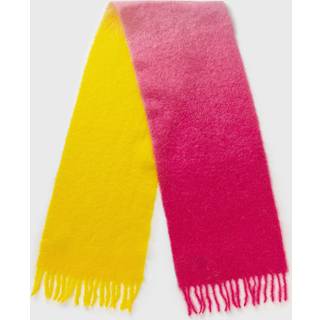 Ganni OmbrÃ© mohair-blend scarf - pink - One Size