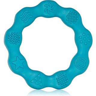 BabyOno Be Active Silicone Teether Ring tyggelegetøj, bidering Blue 1 stk. - 1 stk.