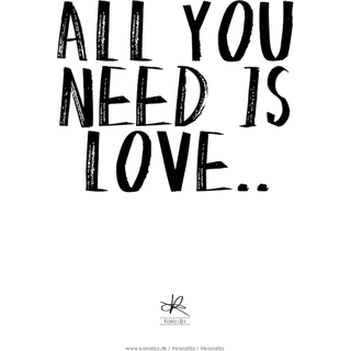 Kasia Lilja - ALL YOU NEED IS LOVE - Plakat - A4