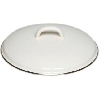 Riess Classic Weiß Deckel 18 cm - Emaille