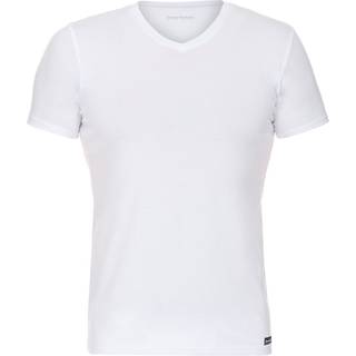 bruno banani Herren V-Shirt schwarz Baumwolle & Mix unifarben