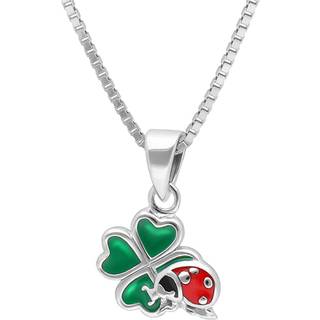 trendor 41686 Kinder-Halskette Silber 925 Collier mit Glücksbringer