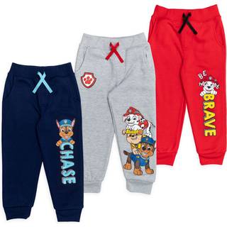 Paw Patrol Chase Rubble Marshall Toddler Boys Fleece 3 Pack Jogger Pants 3T