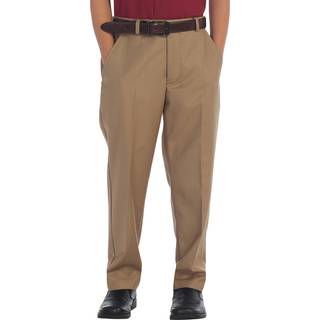 Gioberti Boys Flat Front Dress Pants Khaki 8