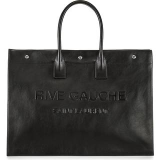 Saint Laurent Rive Gauche leather tote bag - black - One Size