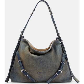Givenchy Voyou Medium denim shoulder bag - blue - One Size