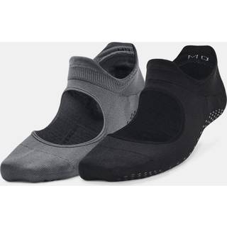 Under Armour Breathe Balance Women's 2-Pack Socks Black / Pitch Gray / Jet Gray M