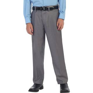 Gioberti Boys Flat Front Dress Pants Gray 16