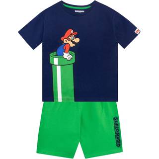 Character Character Green Super Mario Gaming 100% Cotton T-Shirt and Short Set