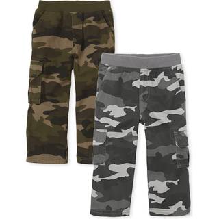 B?rnenes sted baby drenge og sm?barn drenge tr?kker p? lastbukser nat camo/oliven camo 12-18 m?neder