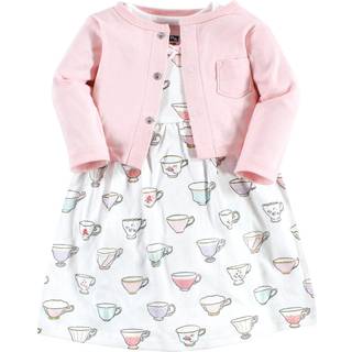 Hudson Baby Womens Cotton and Cardigan Set Casual Dress Tea Party 4-5t Us