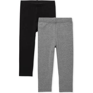 B?rnenes sted babypiger og sm?b?rn piger leggings sort/ hound gr? pakke 18-24 m?neder
