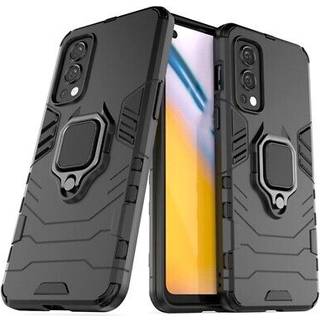 OnePlus Nord 2 5G Hybrid Cover med Ring Holder - Sort