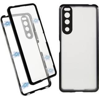 Sony Xperia 5 IV Magnetisk Cover med Hærdet Glas til Bagsiden - Sort